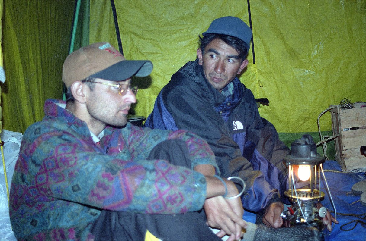 04 Cook Ali And Guide Iqbal In Kitchen Tent